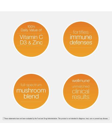 Youtheory Immune+ Daily Wellness with Organic Mushrooms, Beta Glucan, Vitamin C, D3 & Zinc - 150 Vegetarian Capsules - Buy Online on GoSupps.com