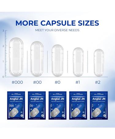 Buy 500 Clear Vegetarian Empty Capsules Size 00 - DIY Supplements - Pullulan Capsules with Micro Lab Spoons | High-Quality Fillable Caps - Buy Online on GoSupps.com
