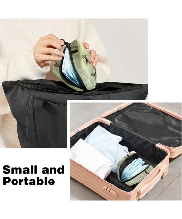 Retro Anchor Menstruation Pad Bag with Zipper - Stylish Women's Napkin & Tampon Bag - Perfect for Girls - Buy Online on GoSupps.com