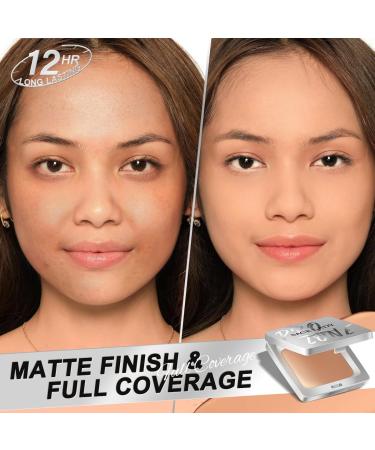SACE LADY Ultra Cover Powder Foundation - Waterproof Full Coverage Makeup in Natural Ivory 0.30oz - Long-Lasting Compact with Mirror - Buy Online on GoSupps.com