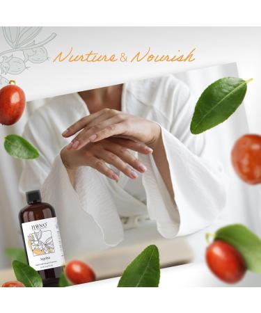 HBNO Jojoba Oil - 16 oz (475ml) Value Size - Ideal for Shampoos Conditioners Massage Blends Face wash Lotions and Skin Care Products. Jojoba 16 Fl Oz (Pack of 1) - Buy Online on GoSupps.com