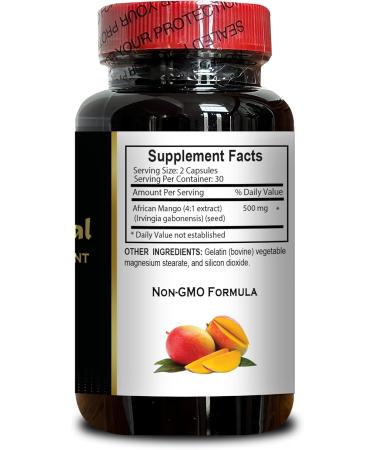 OLANTA TRADE SOLUTION African Mango Supplement Pure Irvingia Gabonensis Extract Non-GMO Vegan Gluten-Free Supports General Well-Being & Vitality - 3 Bottles 180 Count - Buy Online on GoSupps.com