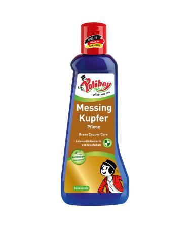 Poliboy brass copper care 200 ml - cleaning and shine - maintenance of brass and copper - long start -up protection - for fittings vases sculptures musical instruments hustle and bustle - made in Germany