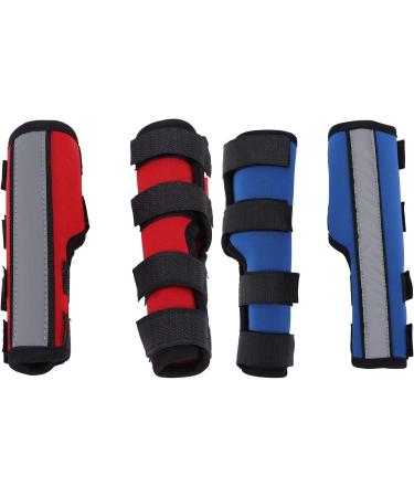 EVTSCAN 1 Pair Supportive Dog Leg Braces Reflective Designed Dog Front Leg Protector for Injury/Sprains/Instability/Anthritis(M-red) M Red - Buy Online on GoSupps.com