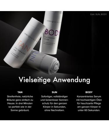 Ioniq Skincare Starter Kit | Tan Medium - Natural Strip-Free Glow in 3 Minutes - Magnetic Skin Technology - Up to 7 Days of Radiance | International Shipping - Buy Online on GoSupps.com