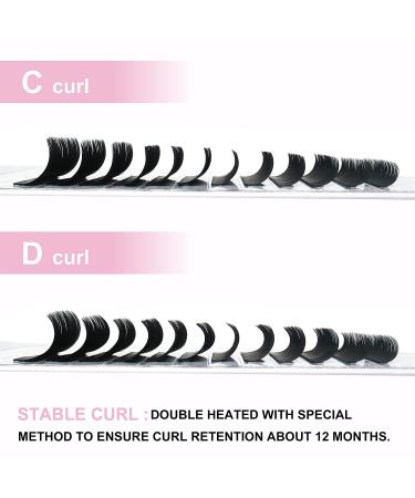 Classic Eyelash Extensions C-0.15 8-15mm Mix - D Curl Individual Lash Extensions - Buy Online on GoSupps.com