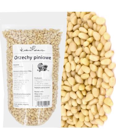Kuchnia Zdrowia - Whole pine nuts - Delicious snack - High quality - Leak-proof packaging with zipper - Doypack: (250g)