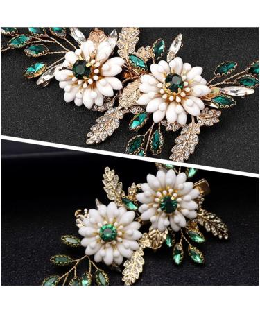 Beavorty Flower Hairpin Women Hair Accessories Wedding Hair Clips Bridal Side Comb Bridal Hair Clips Vintage Hair Clips Girls Hairpin Women Hairpin Tiara Metal Crystal Women's Wedding Clip - Buy Online on GoSupps.com