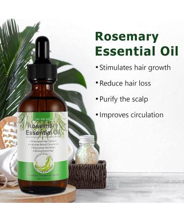  Sloane Rosemary Hair Oil - Pure Essential Oil for Rosemary Hair - Organic Rosemary Oil 2.02 FL oz Pure and Natural Nourishes Scalp Stimulates Hair Growth - Buy Online on GoSupps.com