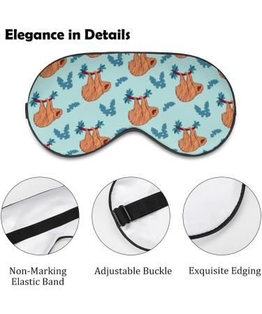 Funny Sloth Hanging Sleep Mask | Adjustable Strap Eye Cover for Sleeping | Blocks Light for Night Travel Nap | Men Women - Buy Online on GoSupps.com