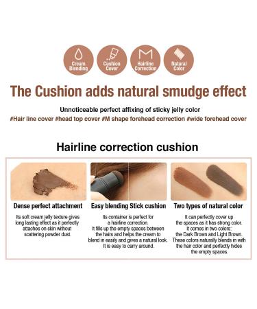 So Natural Hair Line Cover Cushion - Dark Brown - Cover Up Soft Cream Jelly Texture - Buy Online on GoSupps.com