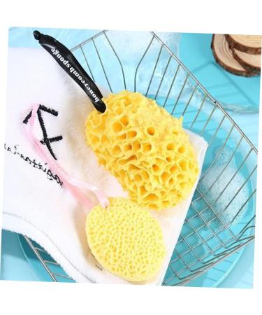 Hemoton 3pcs Honeycomb Bath Ball Scrubber | Natural Polyurethane Body Loofah & Shower Sponge for Men - Portable Bath Accessories - Buy Online on GoSupps.com