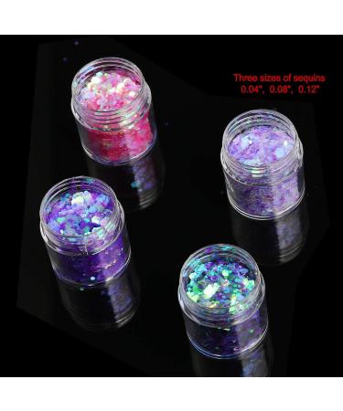 Howaf 12-Box Glitter Set for Nails Face & Body - Premium Makeup Glitter for Art Festivals & Halloween Decor - Buy Online on GoSupps.com