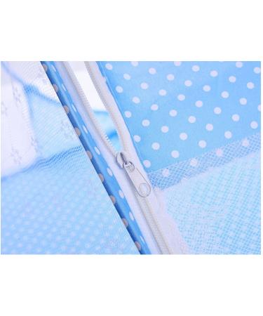 CdyBox Portable Travel Tent Pop Up Playpen Instant Mosquito Net | Blue Color - Buy Online on GoSupps.com