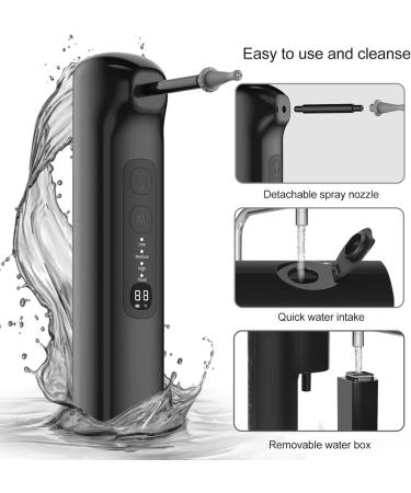 Electric Ear Wax Removal Kit - IPX7 Waterproof Ear Irrigation with 6 Nozzles for Adults - Safe & Effective Ear Cleaning - Buy Online on GoSupps.com