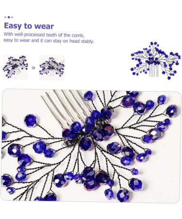 HAPINARY Bridal Wedding Comb Hair Combs for Women Accessories Zircon Hair Comb Wedding Hair Accessories for Brides Bride Wedding Headdress Hair Combs for Women Decorative Hair Insert Comb - Buy Online on GoSupps.com