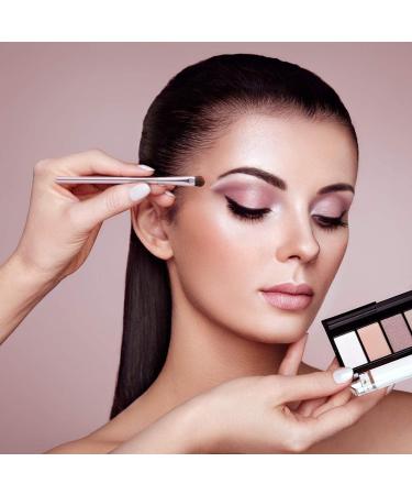 5Pcs Pink Eye Makeup Brushes Set with Case - Eyeshadow, Eyeliner, Concealer, Blending, Eyebrow Brushes - Travel Friendly - Buy Online on GoSupps.com