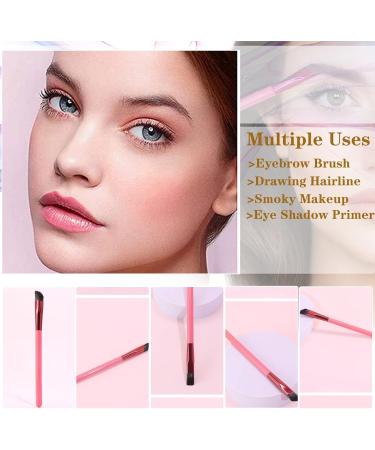 4D Hair Stroke Brow Stamp Brush Realistic Eyebrow Brush Multifunction Eyebrow Brush Eye Brow Concealer Contour Brush (2PCS) - Buy Online on GoSupps.com