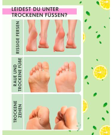 Effective Corn Skin Sock & Foot Peel Mask - 4 Pairs for Corneal Removal Size up to 43 Light Green - Buy Online on GoSupps.com