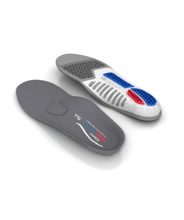 Spenco Total Support Thin Full Length Arch Support Insoles for Minimalist or Low Volume Shoes  Men's 12-13.5