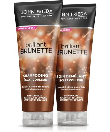 JOHN FRIEDA Brilliant Brunette Colour Shine Shampoo 250 ml - Buy Online on GoSupps.com