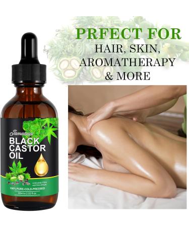 Organic Castor Oil - 100% Pure and Natural Castor Oil stimulates and strengthens hair growth Eyelashes Eyebrows Beard Body Face Nails Moisturizes Skin and Hair - Buy Online on GoSupps.com