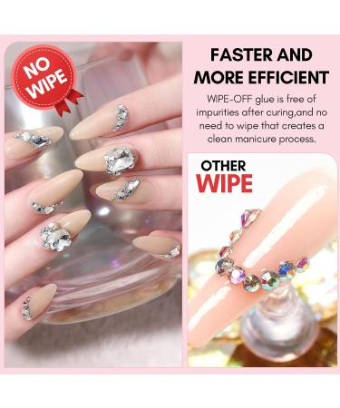 Makartt No Wipe Nail Rhinestone Gel 30g - Super Adhesive Glue for Gems, Crystal Stones & Jewels | Nail Art Gel for Rhinestones - Buy Online on GoSupps.com