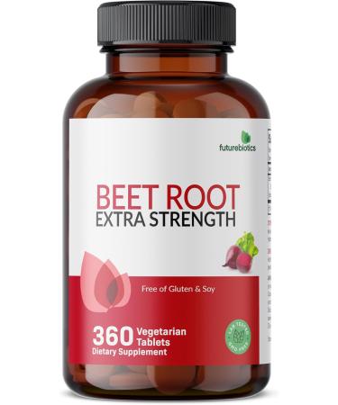 Futurebiotics Beet Root Extra Strength Non-GMO 360 Vegetarian Tablets 360 Count (Pack of 1) - Buy Online on GoSupps.com