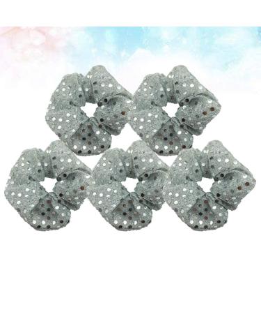 Frcolor 5pcs Christmas Hair Scrunchies - Elastic Sequin Ponytail Holders for Women & Girls | Stylish Hair Jewelry - Buy Online on GoSupps.com