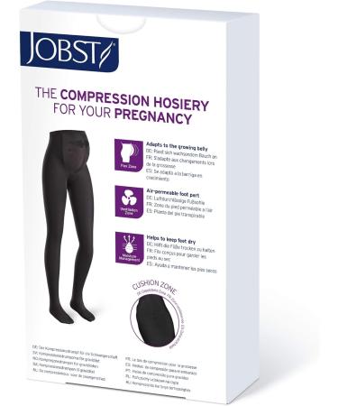 JOBST Maternity Opaque Compression Pantyhose 15-20 mmHg - Closed Toe Support for Swollen Legs X-Large Anthracite - International Shipping Available - Buy Online on GoSupps.com