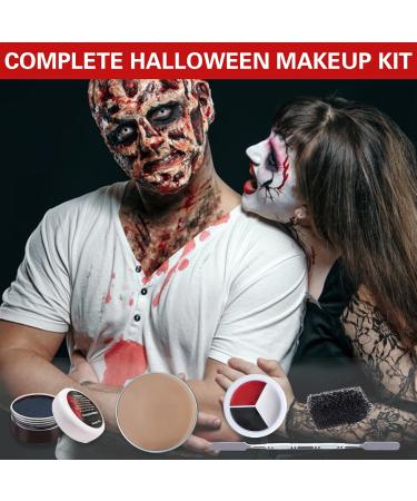 Halloween Makeup Kit | Fake Blood Gel Scar Wax Face & Body Paint | Special Effects Clown Zombie Vampire Makeup International Shipping Available - Buy Online on GoSupps.com