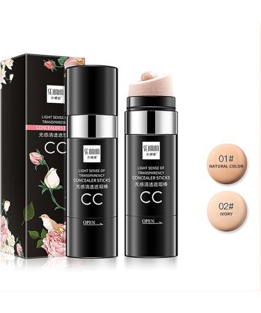 Mushroom CC Cream with Removable Sponge Head | Moisturizing BB Cream Stick (#01 White) - Buy Online on GoSupps.com