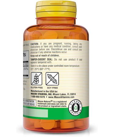 Mason Natural Vitamin C 250mg - Immune System Support & Antioxidant - 100 Tablets x 3 - Buy Online on GoSupps.com
