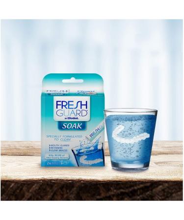 Fresh Guard Soak: Cleaner for Retainers, Mouthguards, Braces - Buy Online on GoSupps.com
