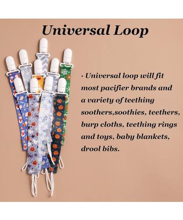 Babeine Floral Pacifier Clips 6 Pack - Pacifier Holder for Boys and Girls - Fits Most Pacifiers Brands - Teether Toys - Flower & Leaf Design - Buy Online on GoSupps.com