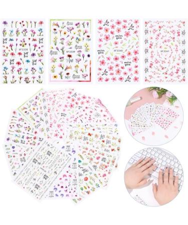 Valentine Gift Waterproof Manicure Leaves 3D Stickers Nail Sticker Shining Decals Nail Art Decoration(11) Style11 - Buy Online on GoSupps.com