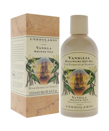 L'Erbolario Vanilla Bath and Shower Gel 250ml - Luxurious Moisturizing Formula for Revitalizing Bath Experience - Available for International Shipping - Buy Online on GoSupps.com