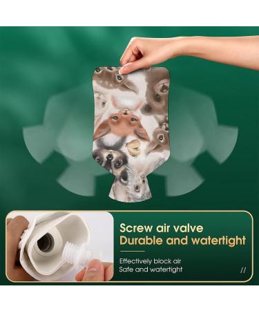 Cute Animals Hot Water Bottle with Plush Cover - Hand Warmer for Adults & Kids | 26.5x15.3cm - Buy Online on GoSupps.com