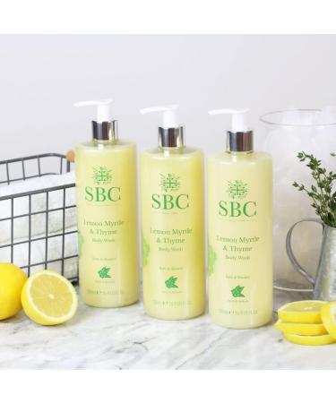 SBC Skincare Lemon Myrtle & Thyme Body Wash - 500ml | Zesty Shower Gel For Men And Women | Shower Cream For Oily And Breakout-Prone Skin | Vegan Friendly | SLS Free - Buy Online on GoSupps.com