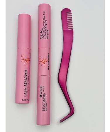 Professional Eyelash Extension Kit - 156 Individual Lashes Bond & Seal Tweezers & Remover - Perfect for Home Use | International Shipping Available - Buy Online on GoSupps.com