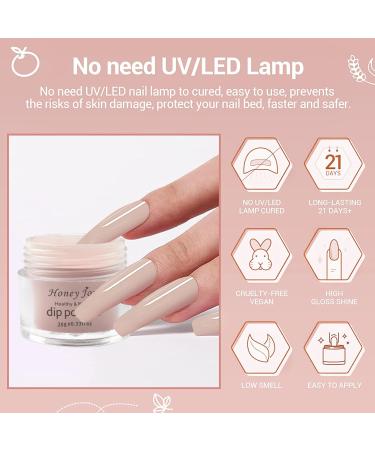 28g Bare Naked Nude Color Dip Powder for Natural Even Finish (No.8) - HJ-ND064B - Buy Online on GoSupps.com