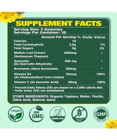 Mullein Gummies & Potassium Citrate Gummies - Buy Online on GoSupps.com