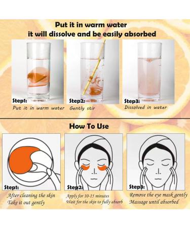 Vitamin-C Hydrogel Under Eye Patches - 30 Pairs for Hydrating & Anti-Aging | Reduce Puffiness, Dark Circles & Wrinkles - Buy Online on GoSupps.com