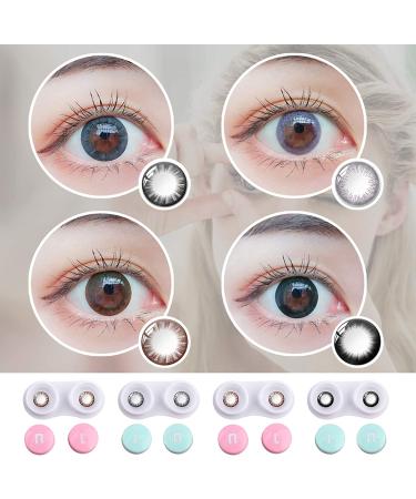 5-in-1 Travel Contact Lens Case Set with Mirror, Tweezers, Remover Tool & Solution Bottle - Rose Gold - Buy Online on GoSupps.com