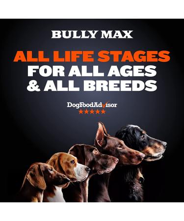 Bully Max High Performance Super Premium Dog Food - 535 Calories Per Cup for Muscle Size & Growth - 15 lb Pack - All Ages (Puppies & Adults) - Buy Online on GoSupps.com