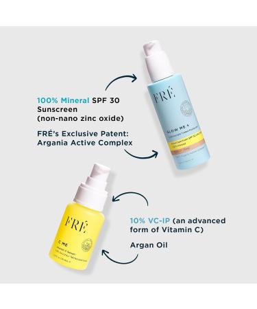FRE Vitamin C Serum & Mineral Sunscreen SPF 30 C ME & GLOW ME - Buy Online on GoSupps.com