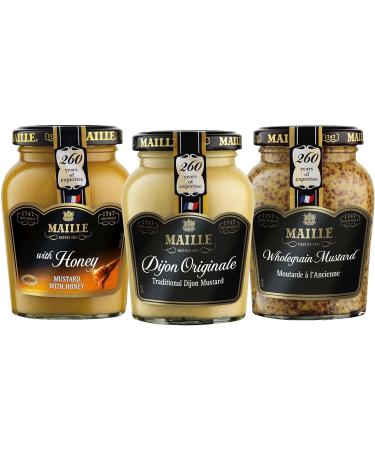 Mustard Bundle with Dijon Mustard Honey Dijon Mustard and Wholegrain Mustard 210g (Pack of 3) - Buy Online on GoSupps.com