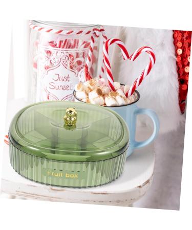 Zerodeko Nut Trays European Serving Candy Layer Snack Organizer Dried Household Style Platter with Plate Container Nut 22X9.5CM Green - Buy Online on GoSupps.com