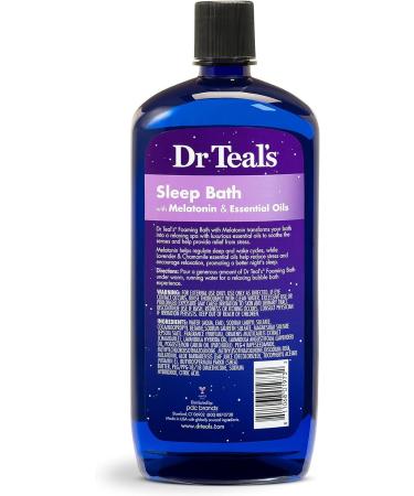 Dr. Teal's Foaming Bath Gift Set - Hemp Seed Oil & Melatonin Nighttime Soak - 2 Pack (34oz each) - Epsom Salt for Pain & Stress Relief - Buy Online on GoSupps.com
