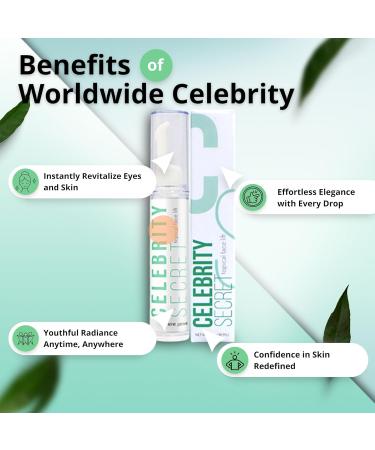 Worldwide Nutrition Celebrity Secret Topical Face Lift - Instant Wrinkle Remover & Skin Tightening Cream for Youthful Skin - 10 ml - Buy Online on GoSupps.com